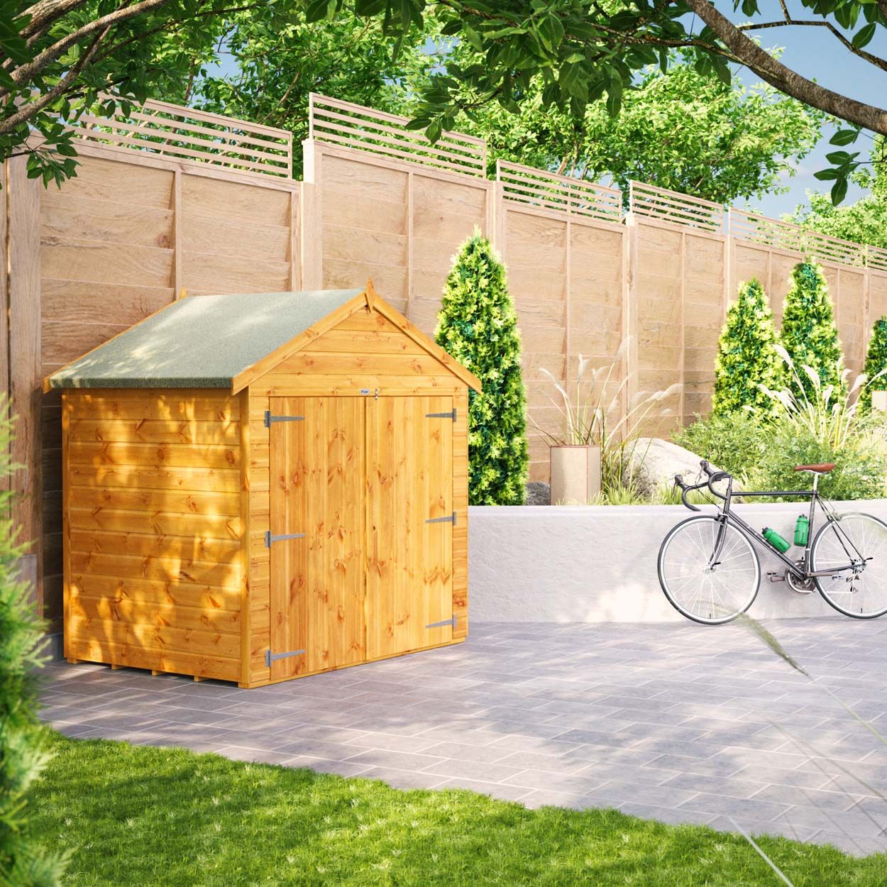 Powersheds Apex Bike Shed - 4ft x 6ft