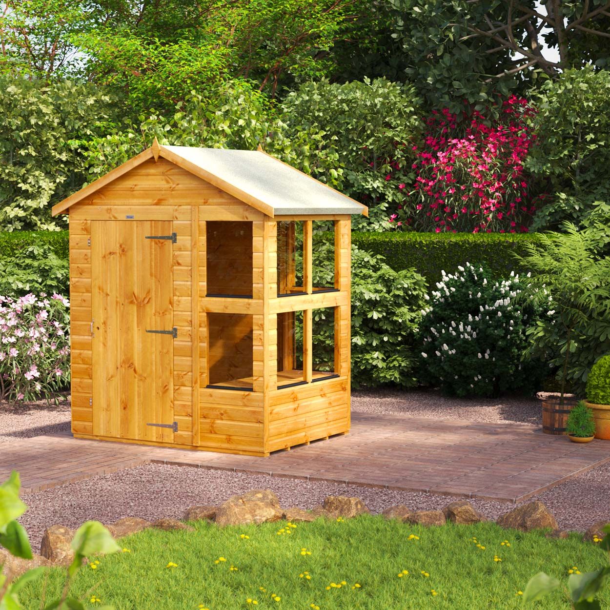 Powersheds Apex Potting Shed - 4ft x 6ft