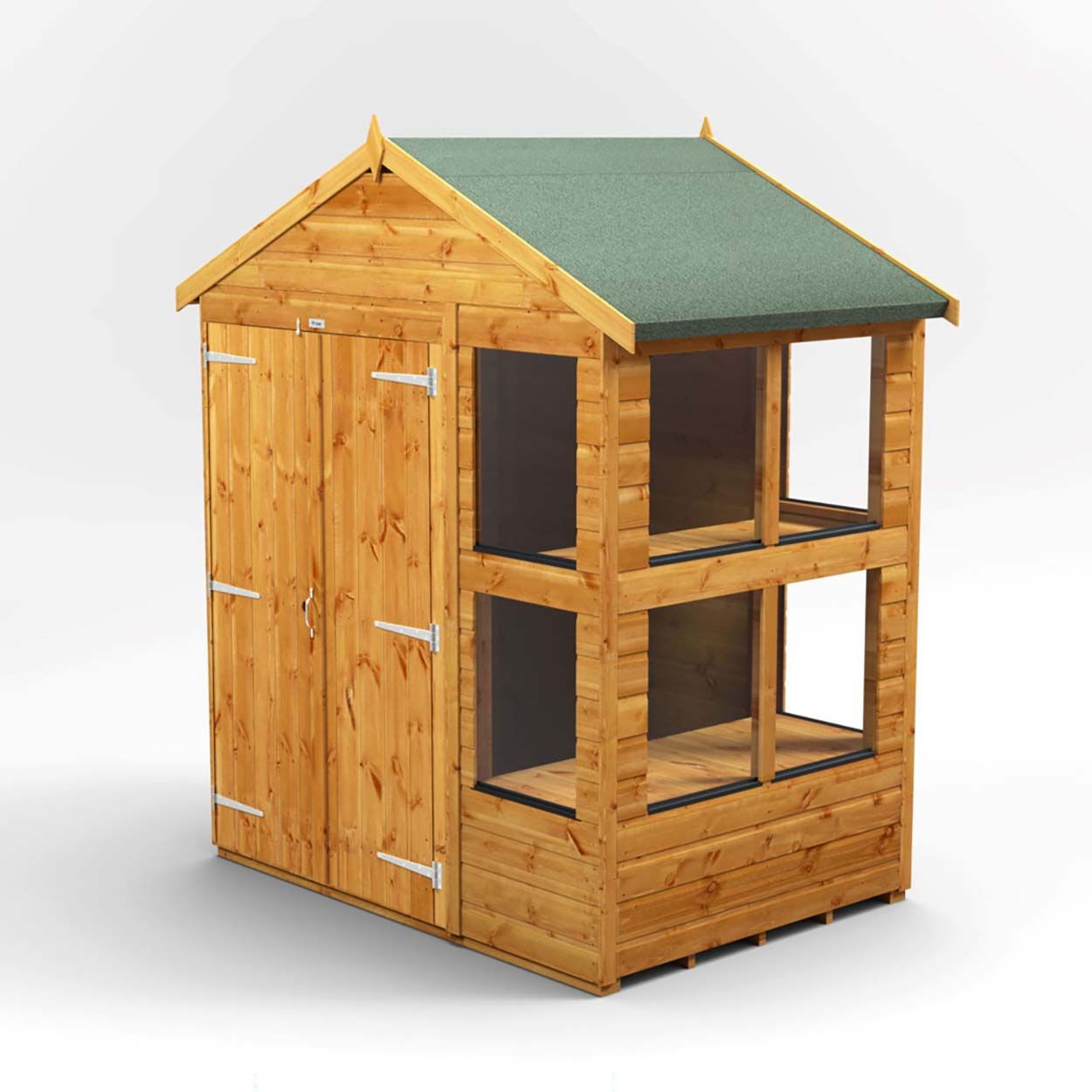 Powersheds Apex Potting Shed - 4ft x 6ft - DD