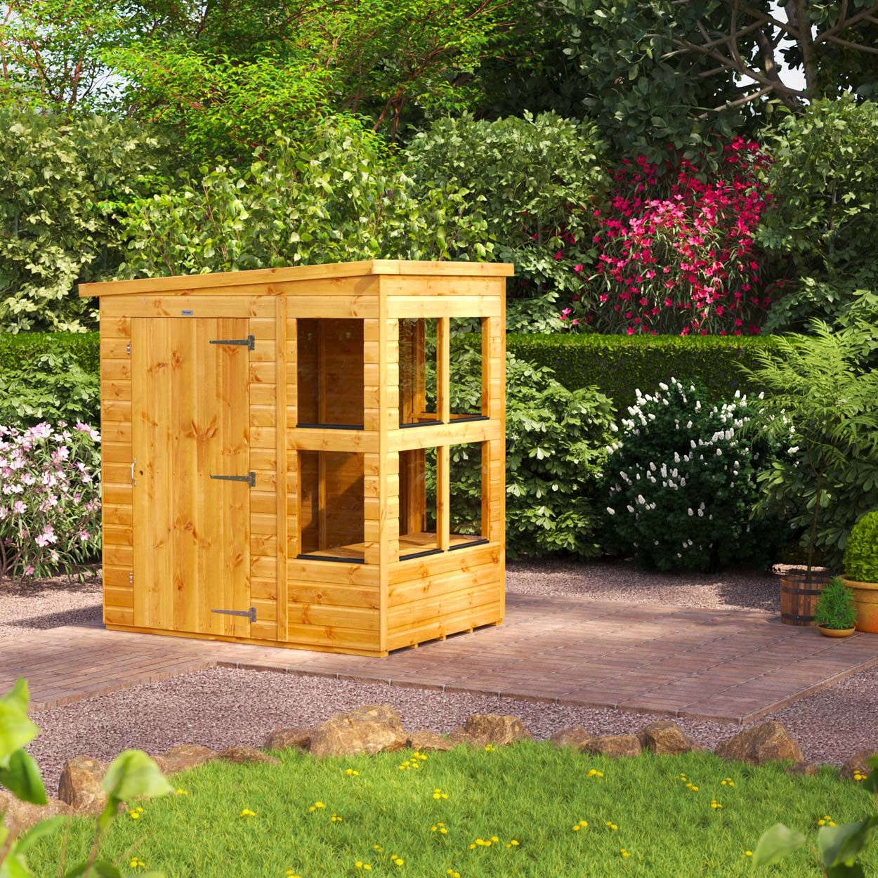 Powersheds Pent Potting Shed - 4ft x 6ft