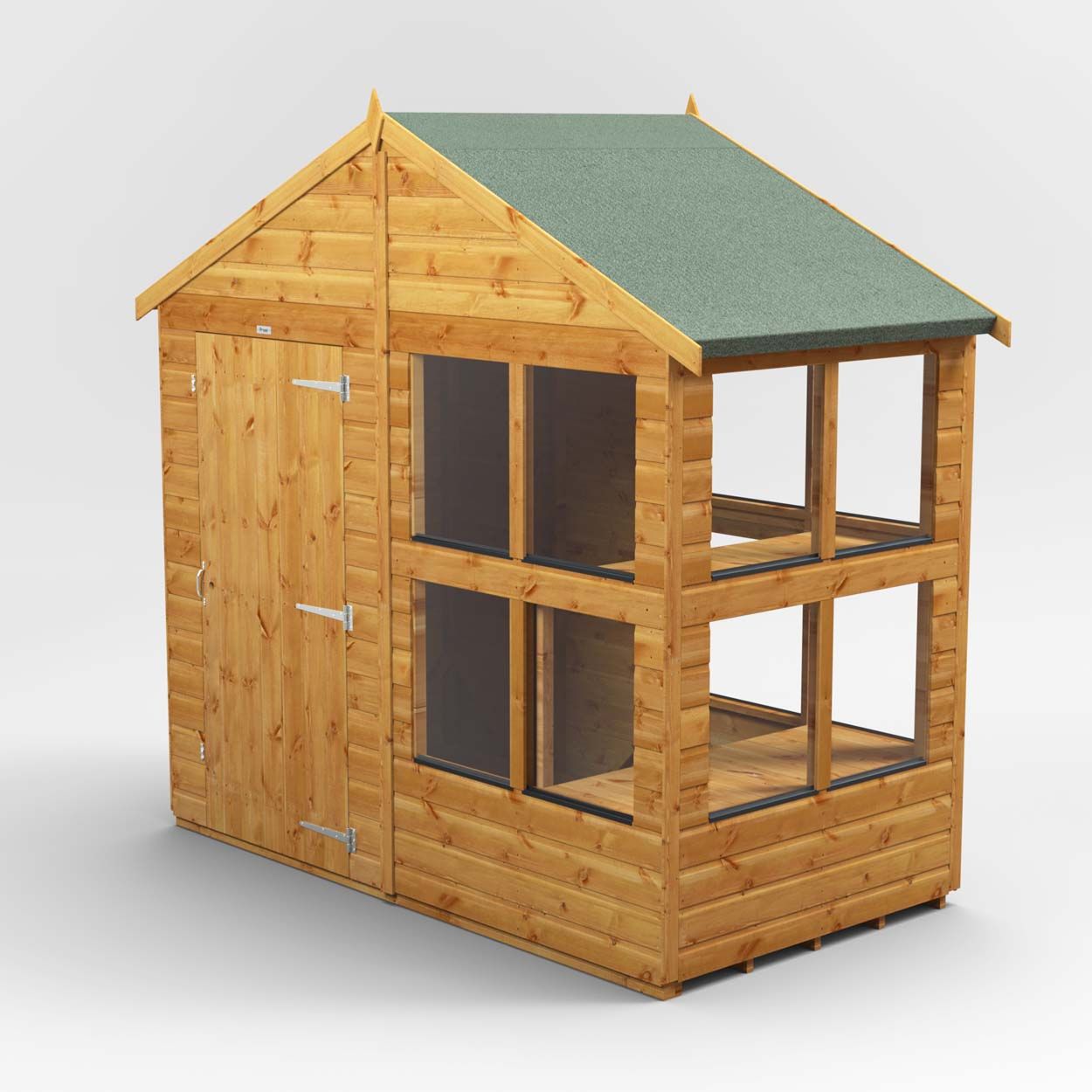 Powersheds Apex Potting Shed - 4ft x 8ft