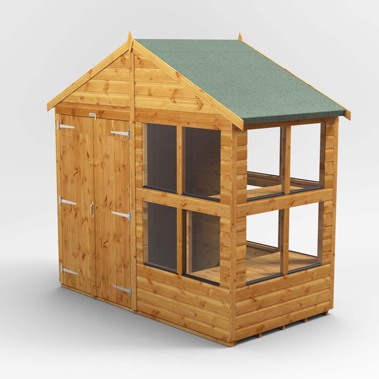 Powersheds Apex Potting Shed - 4ft x 8ft - DD