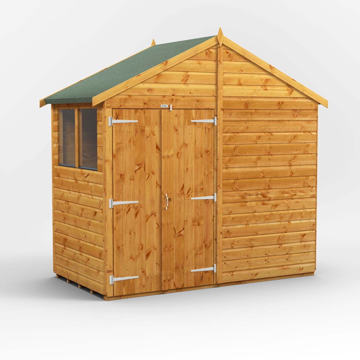 Powersheds Apex Garden Shed - 4ft x 8ft - DD