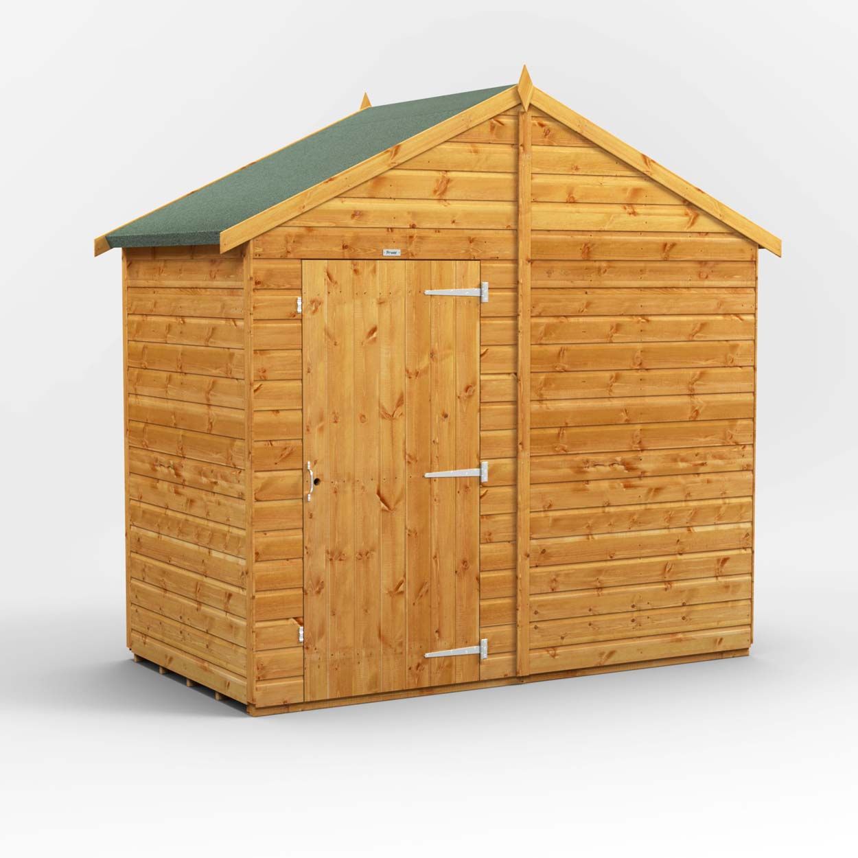 Powersheds Apex Garden Shed 4ft x 8ft - Windowless