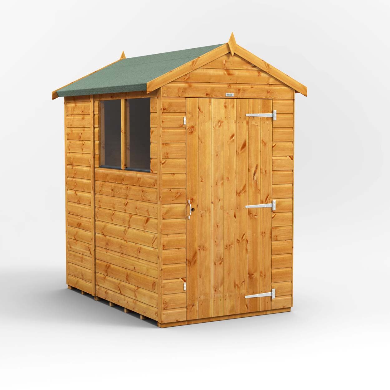 Powersheds Apex Garden Shed - 6ft x 4ft