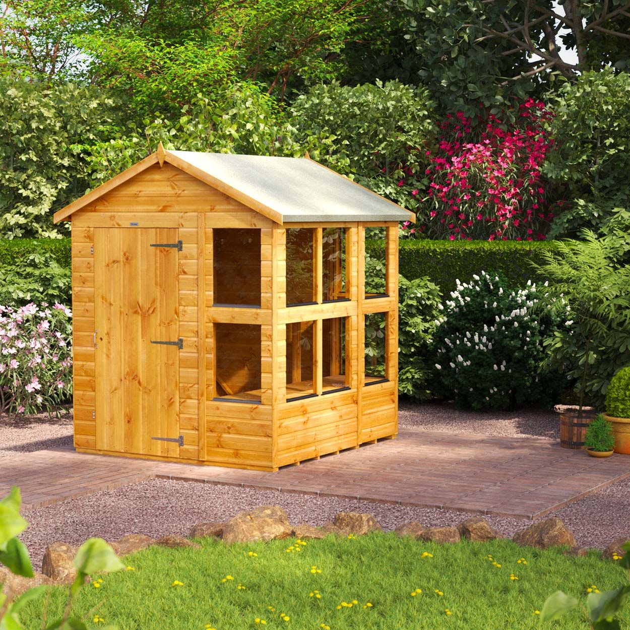 Powersheds Apex Potting Shed - 6ft x 6ft