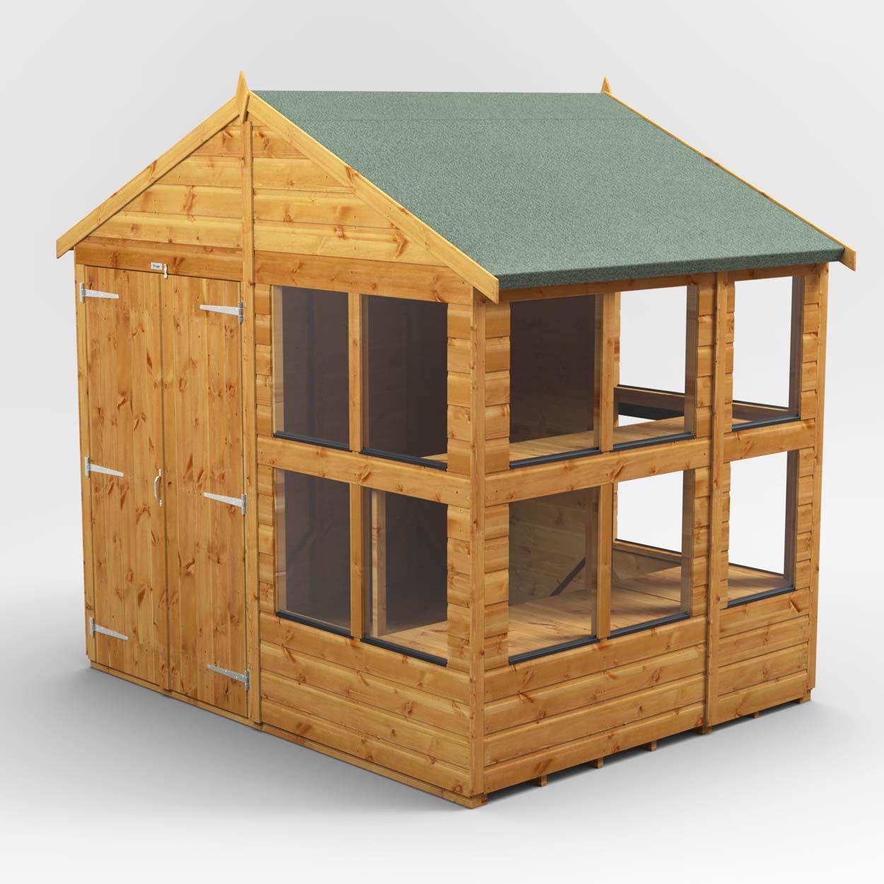 Powersheds Apex Potting Shed - 6ft x 8ft - DD