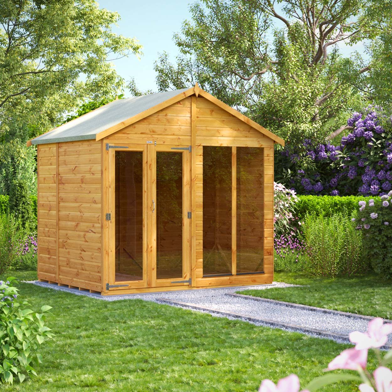 Powersheds Apex Summerhouse - 6ft x 8ft