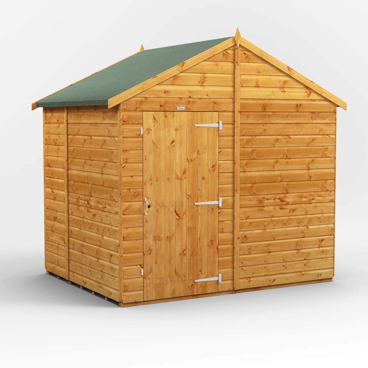 Powersheds Apex Garden Shed 6ft x 8ft - Windowless