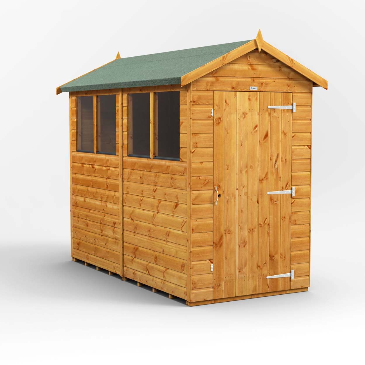 Powersheds Apex Garden Shed - 8ft x 4ft