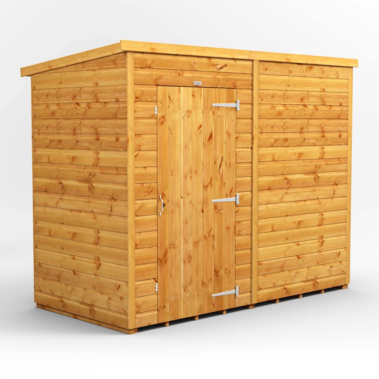 Powersheds Pent Garden Shed 8ft x 4ft - Windowless