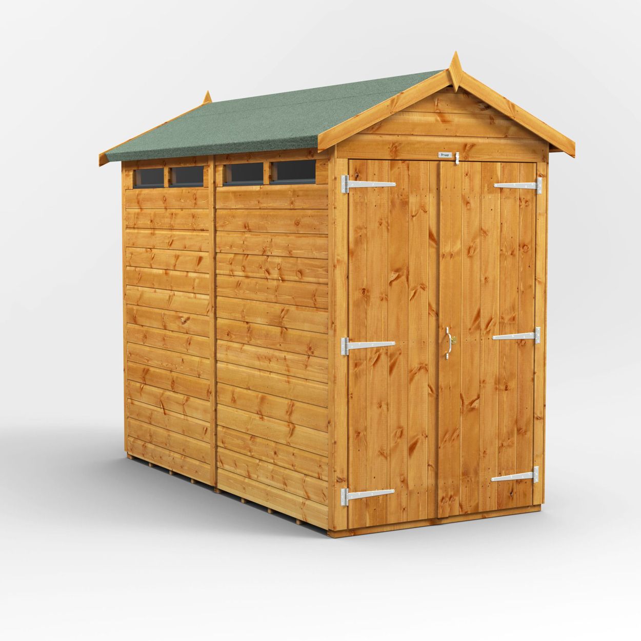 Powersheds Apex Security Shed - 8ft x 4ft - DD