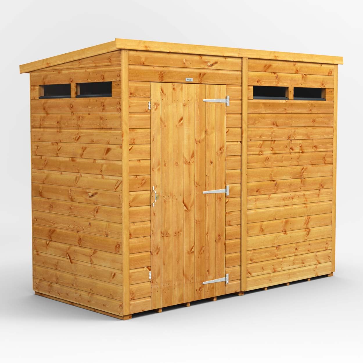 Powersheds Pent Security Shed - 8ft x 4ft