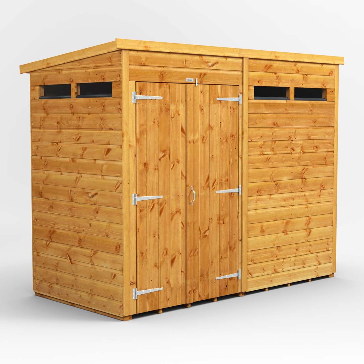 Powersheds Pent Security Shed - 8ft x 4ft - DD