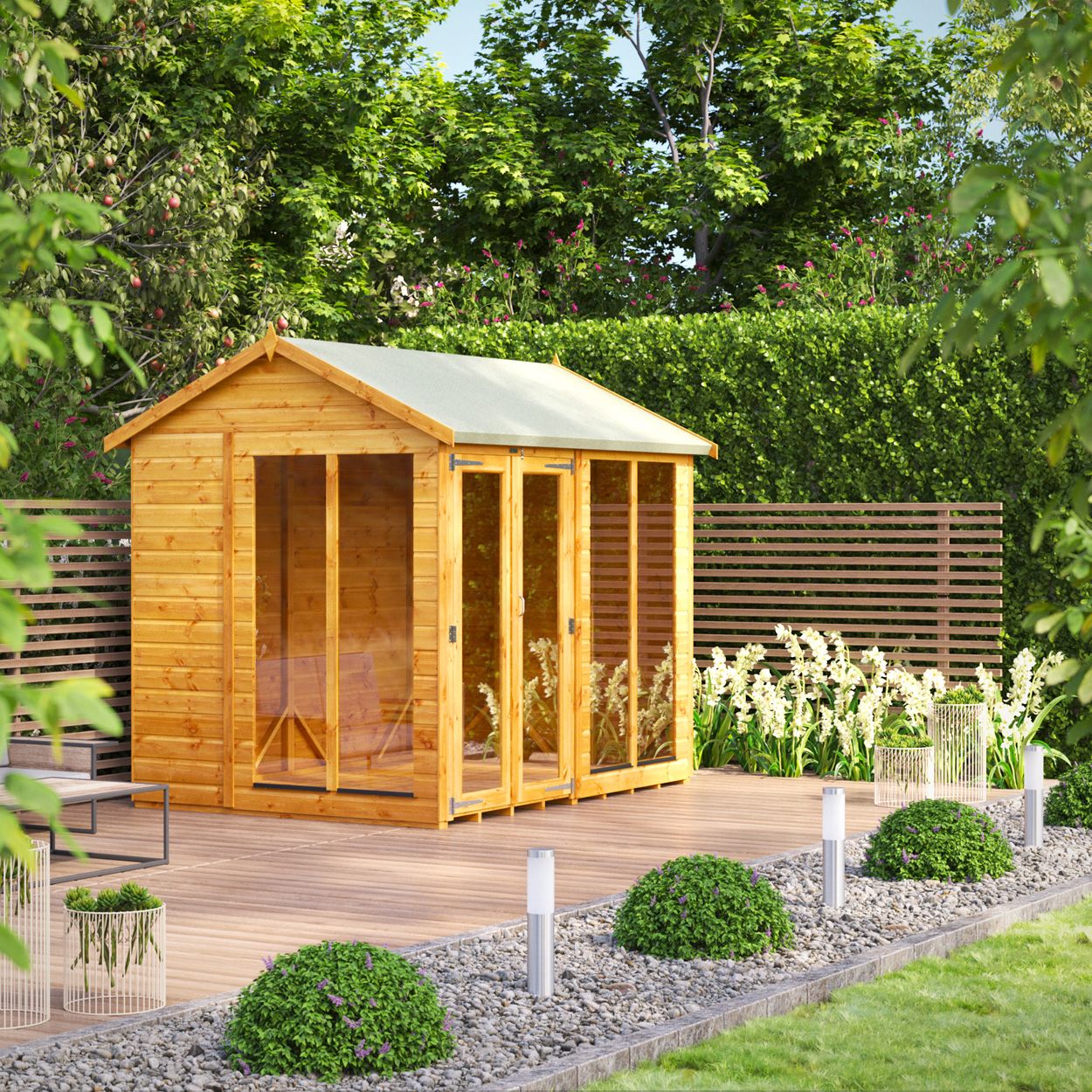 Powersheds Apex Summerhouse - 8ft x 6ft