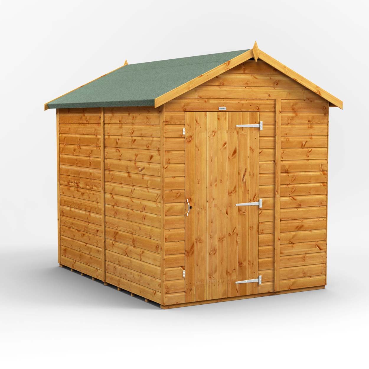 Powersheds Apex Garden Shed 8ft x 6ft - Windowless