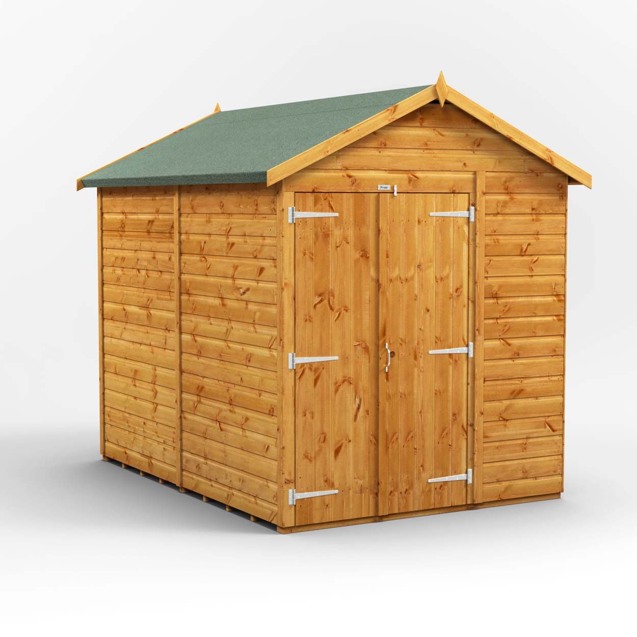Powersheds Apex Garden Shed 8ft x 6ft WindowlessDD