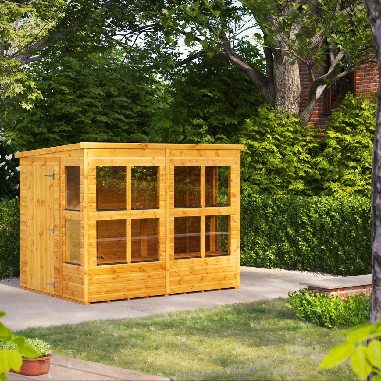 Powersheds Pent Potting Shed - 8ft x 6ft