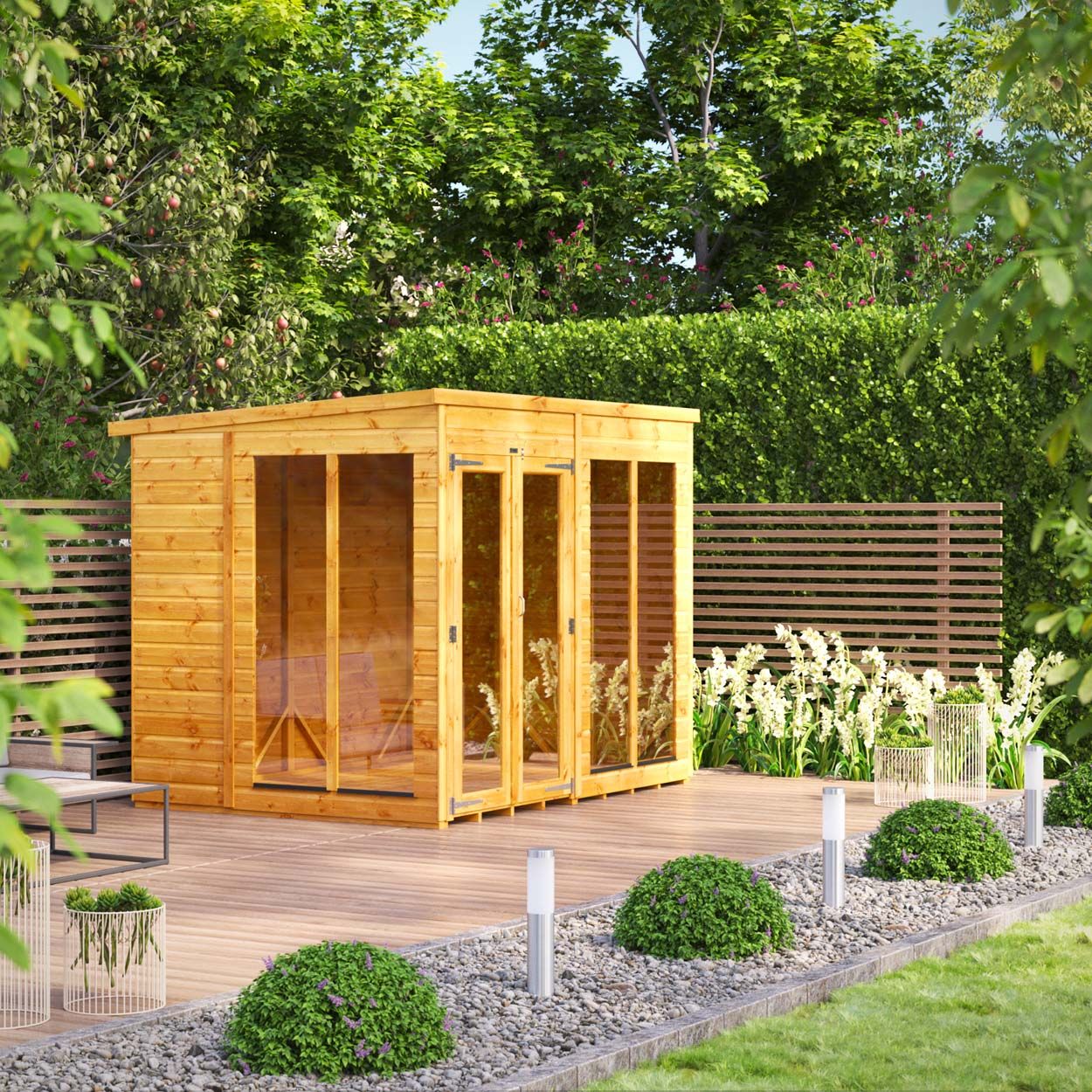 Powersheds Pent Summerhouse - 8ft x 6ft