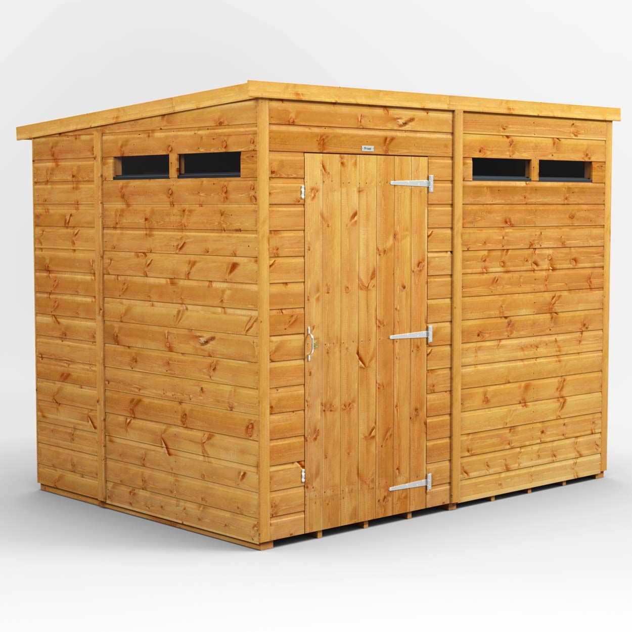 Powersheds Pent Security Shed - 8ft x 6ft