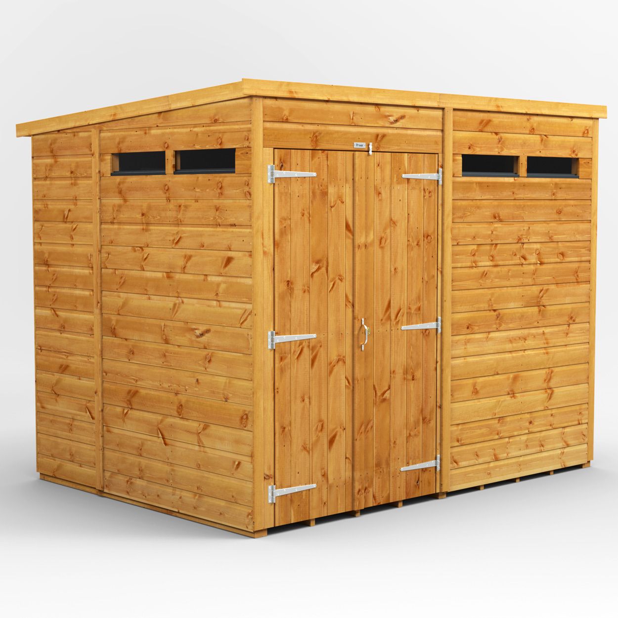 Powersheds Pent Security Shed - 8ft x 6ft - DD