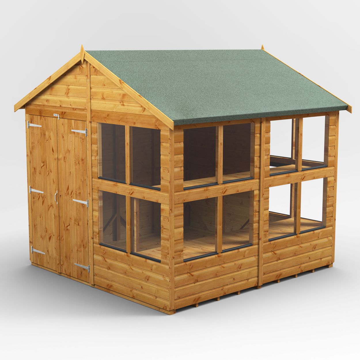 Powersheds Apex Potting Shed - 8ft x 8ft - DD