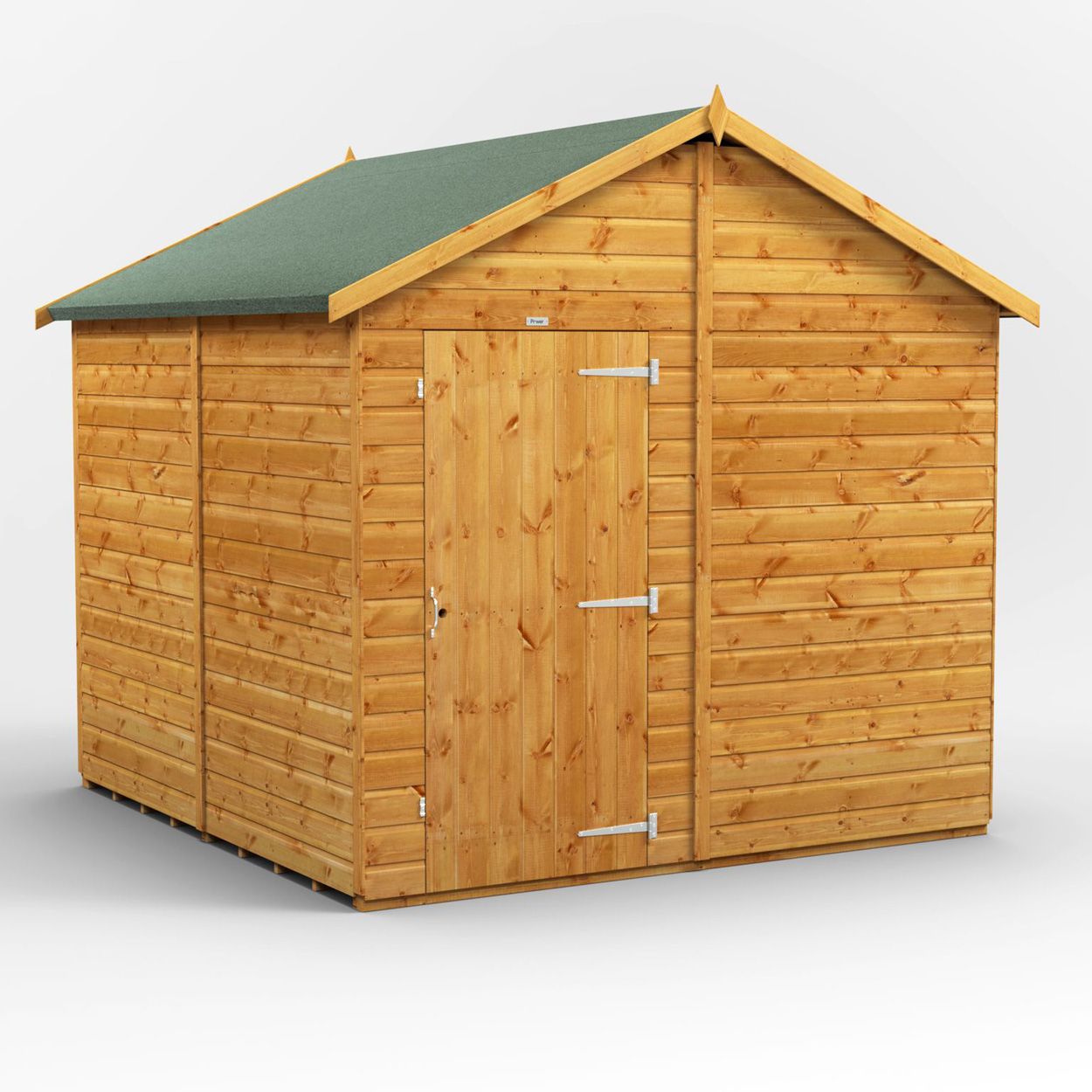 Powersheds Apex Garden Shed 8ft x 8ft - Windowless