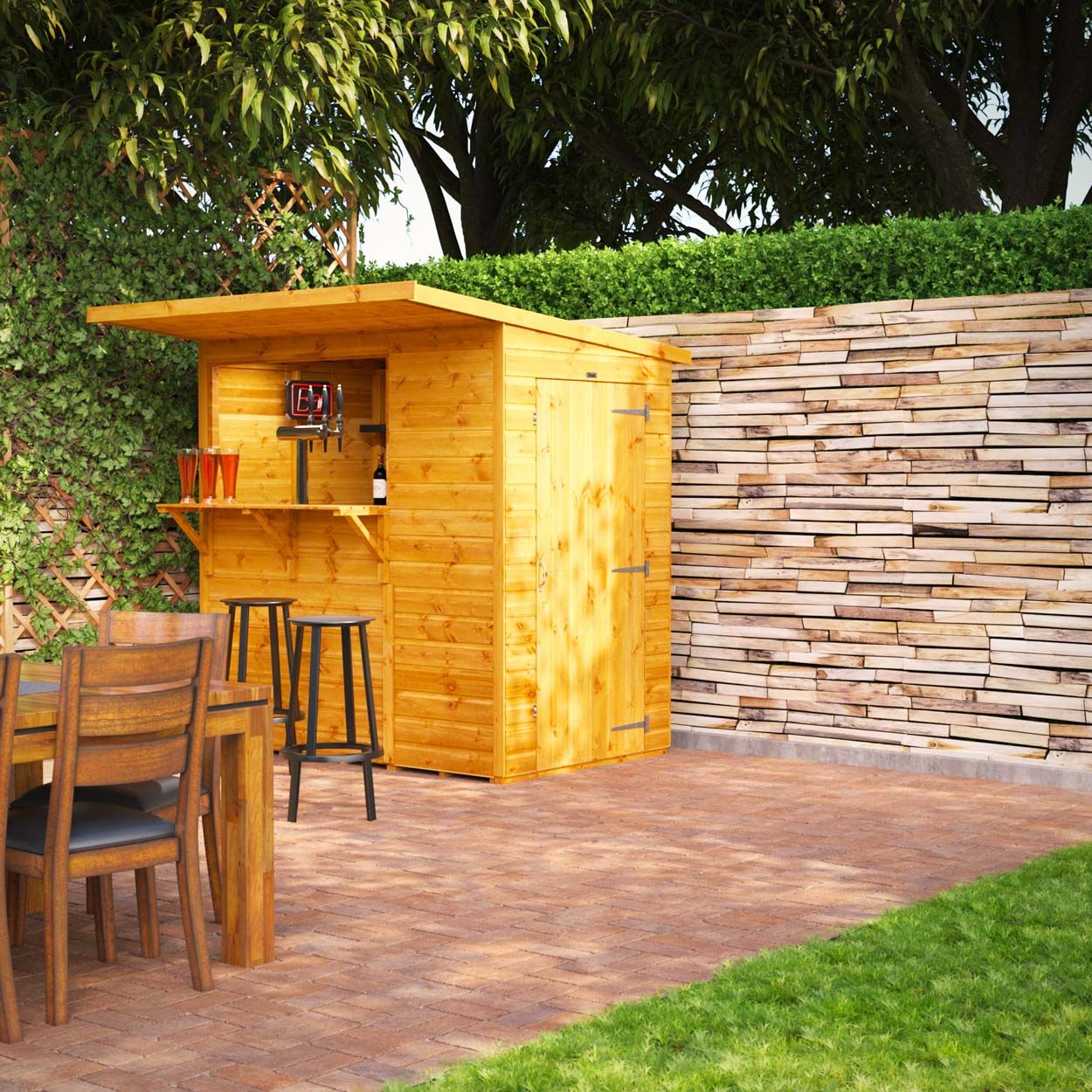Powersheds Pub Shed - 6ft x 4ft
