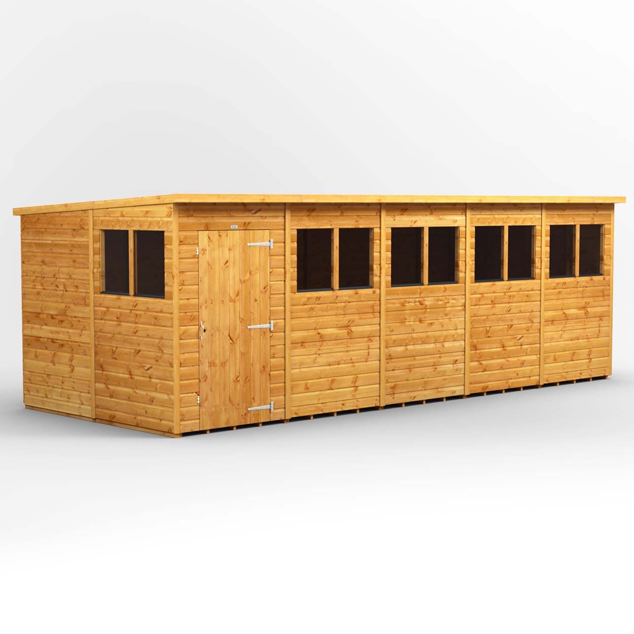 Powersheds Pent Garden Shed - 20ft x 8ft