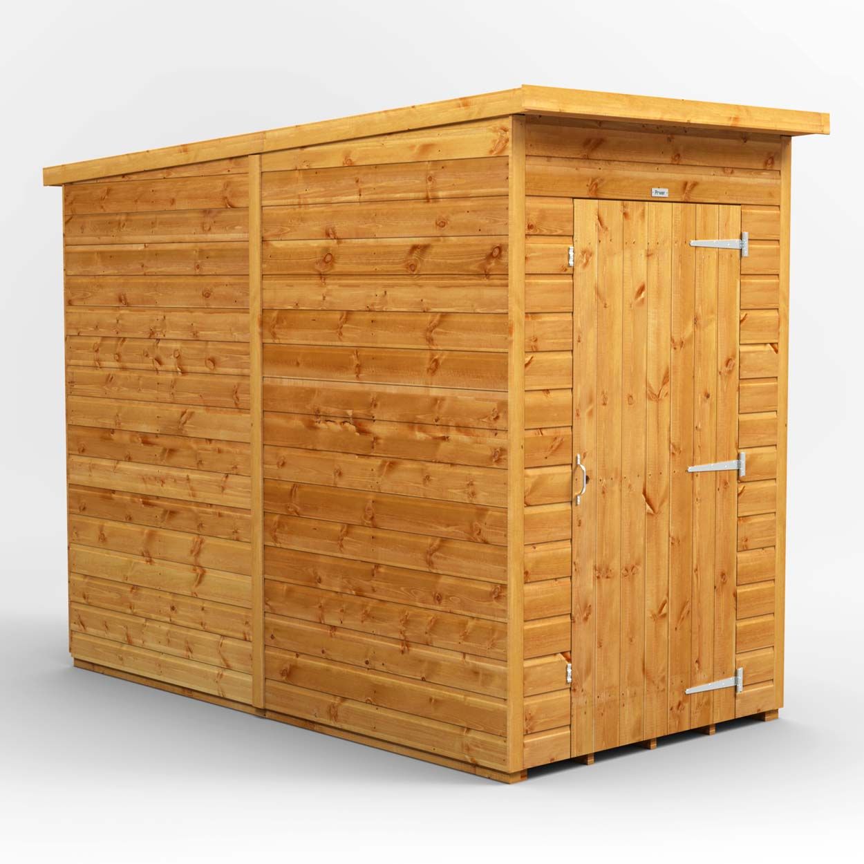 Powersheds Pent Garden Shed - 4ft x 8ft Windowless