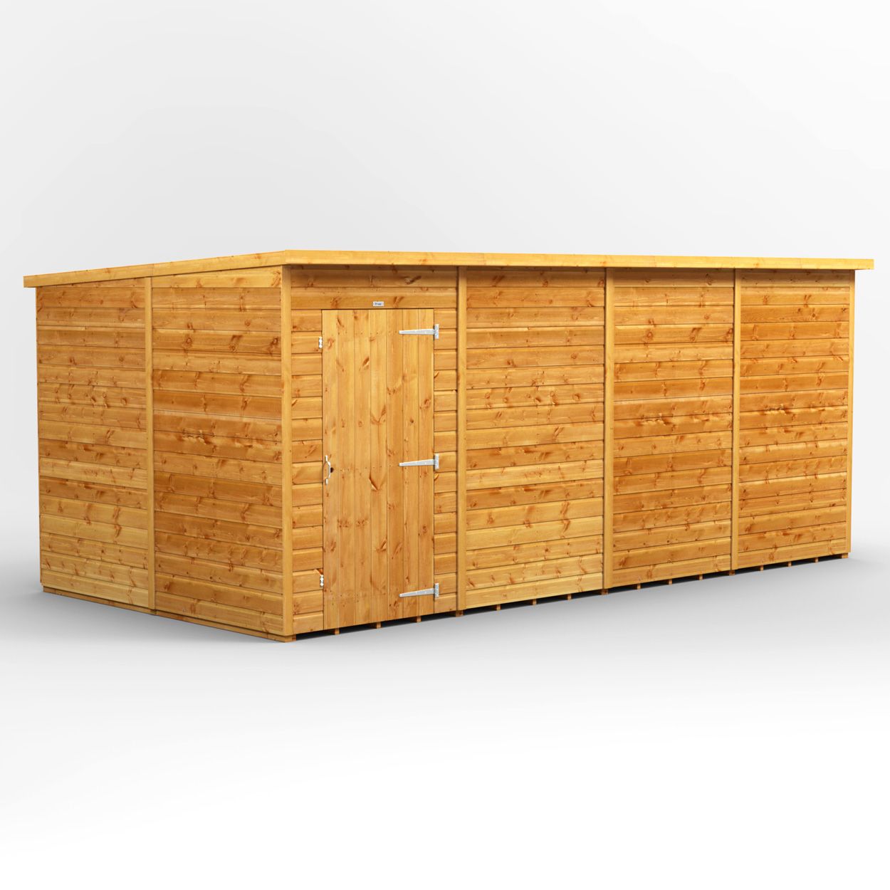 Powersheds Pent Garden Shed 16ft x 8ft Windowless