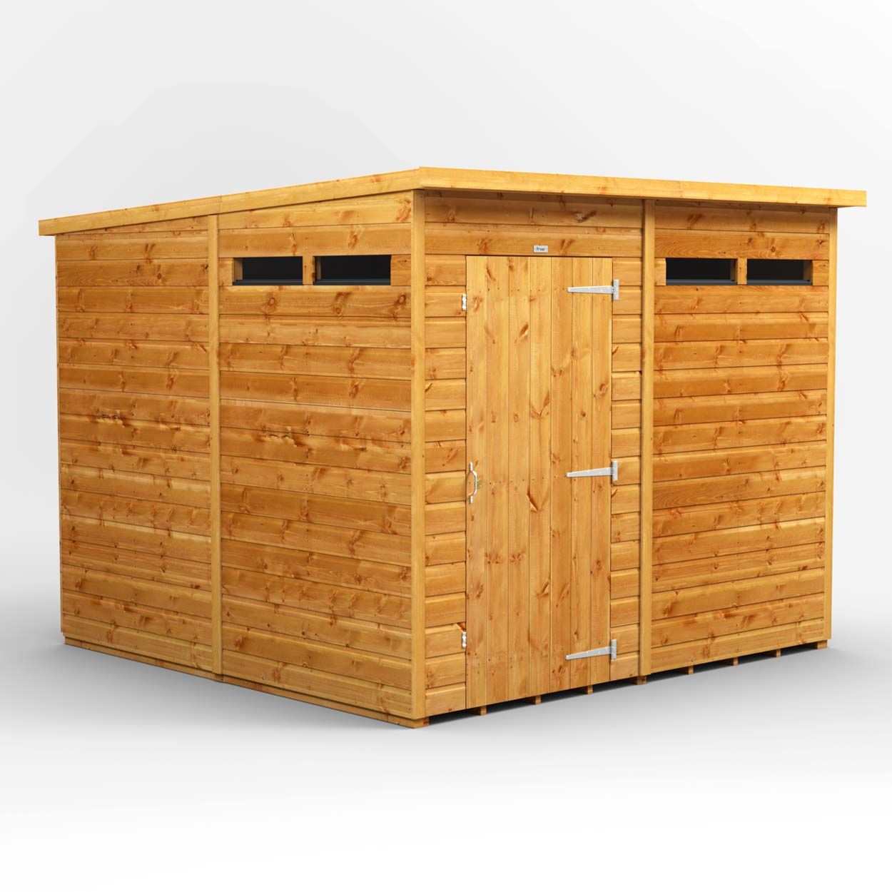 Powersheds Pent Security Shed - 8ft x 8ft