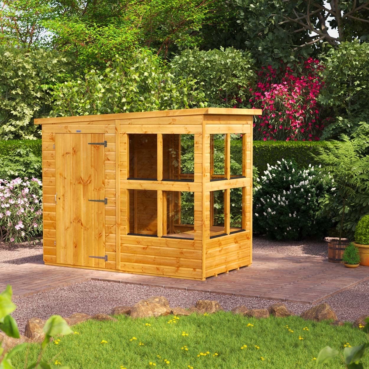 Powersheds Pent Potting Shed 4ft x 8ft