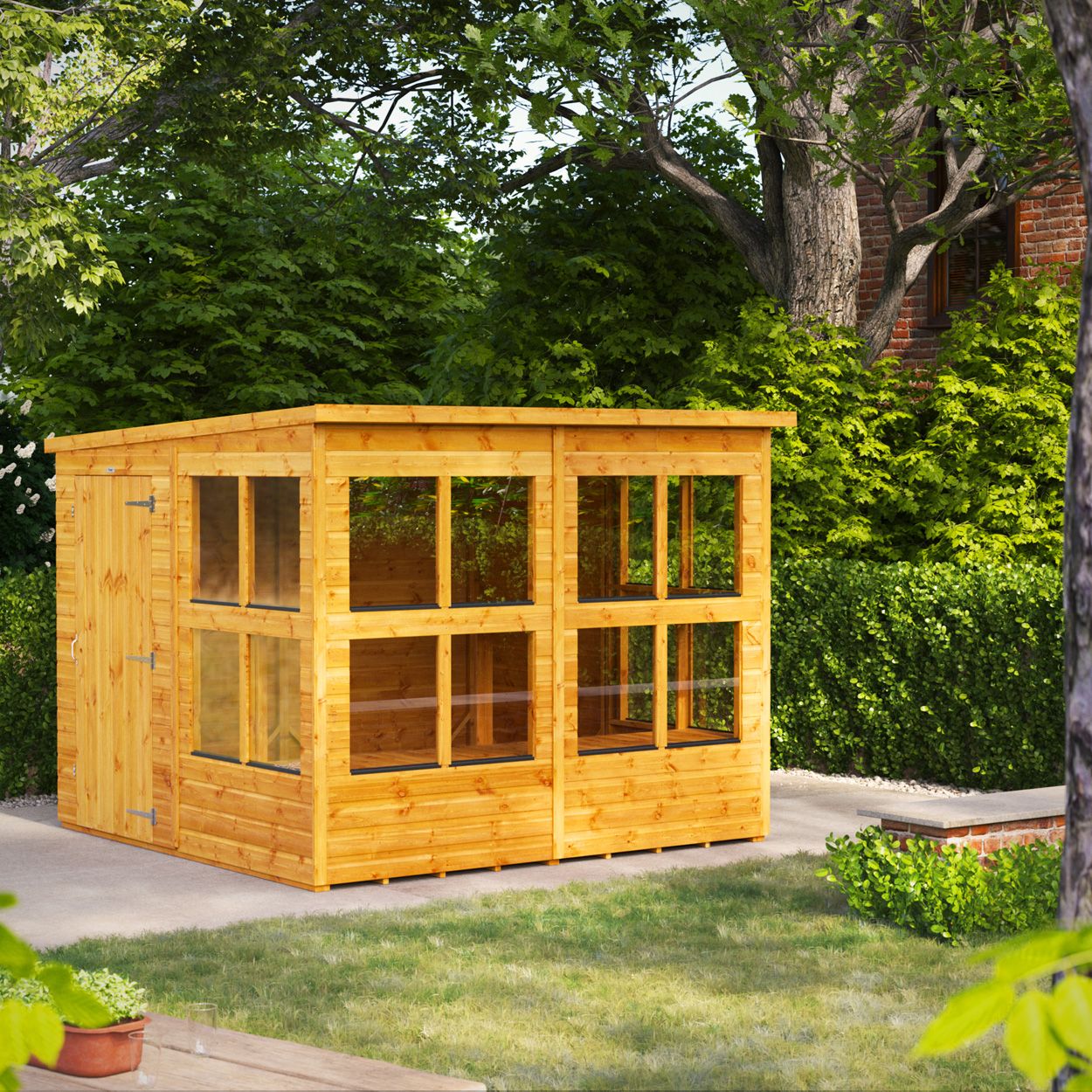 Powersheds Pent Potting Shed 8ft x 8ft