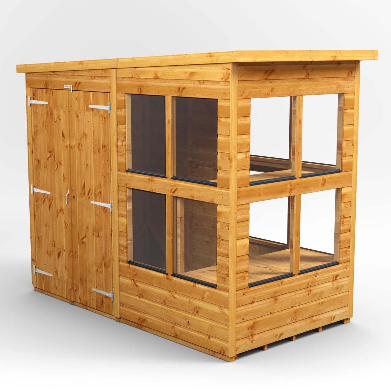 Powersheds Pent Potting Shed 4ft x 8ft DD