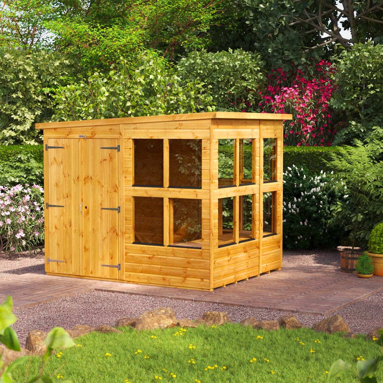 Powersheds Pent Potting Shed 6ft x 8ft DD