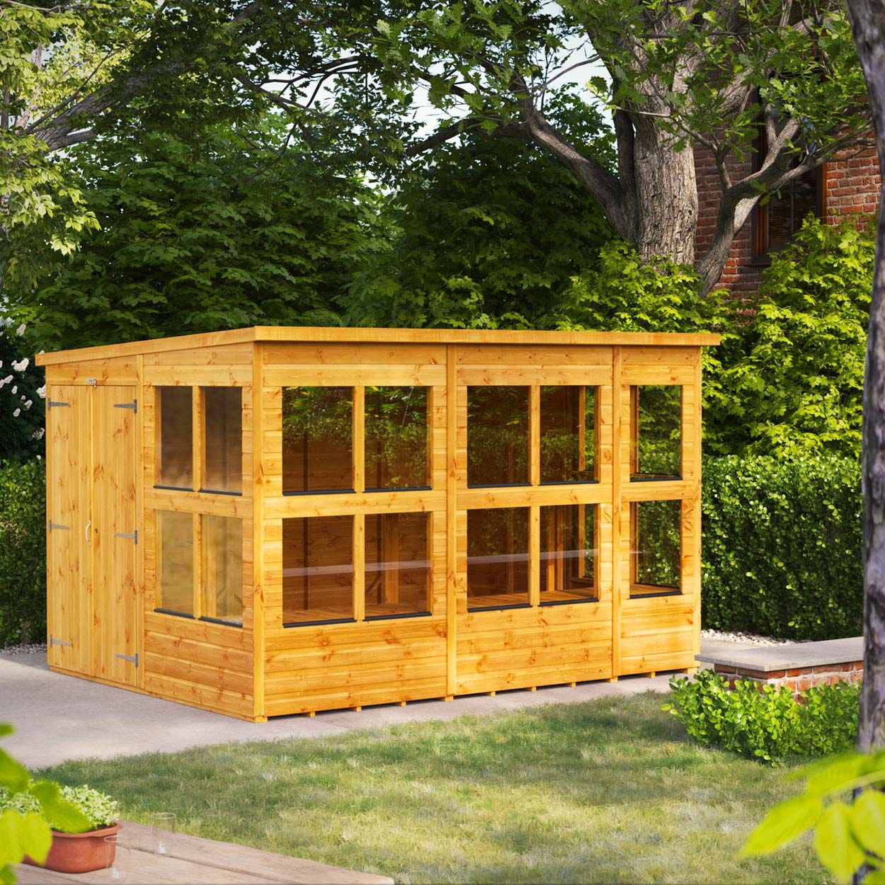 Powersheds Pent Potting Shed 10ft x 8ft DD