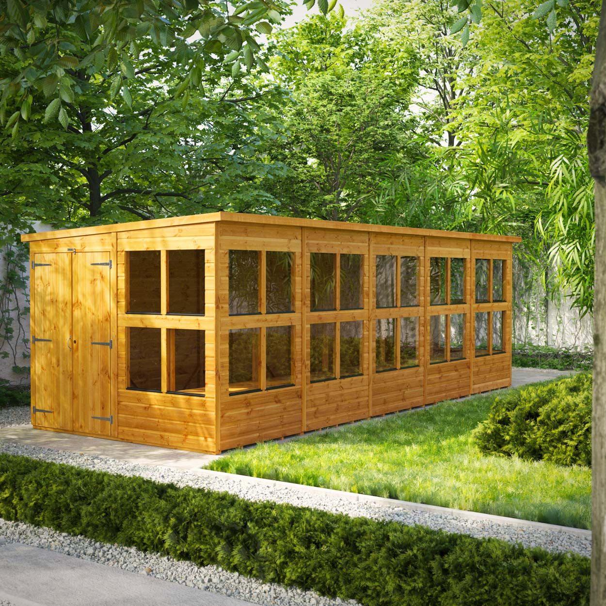 Powersheds Pent Potting Shed 20ft x 8ft DD
