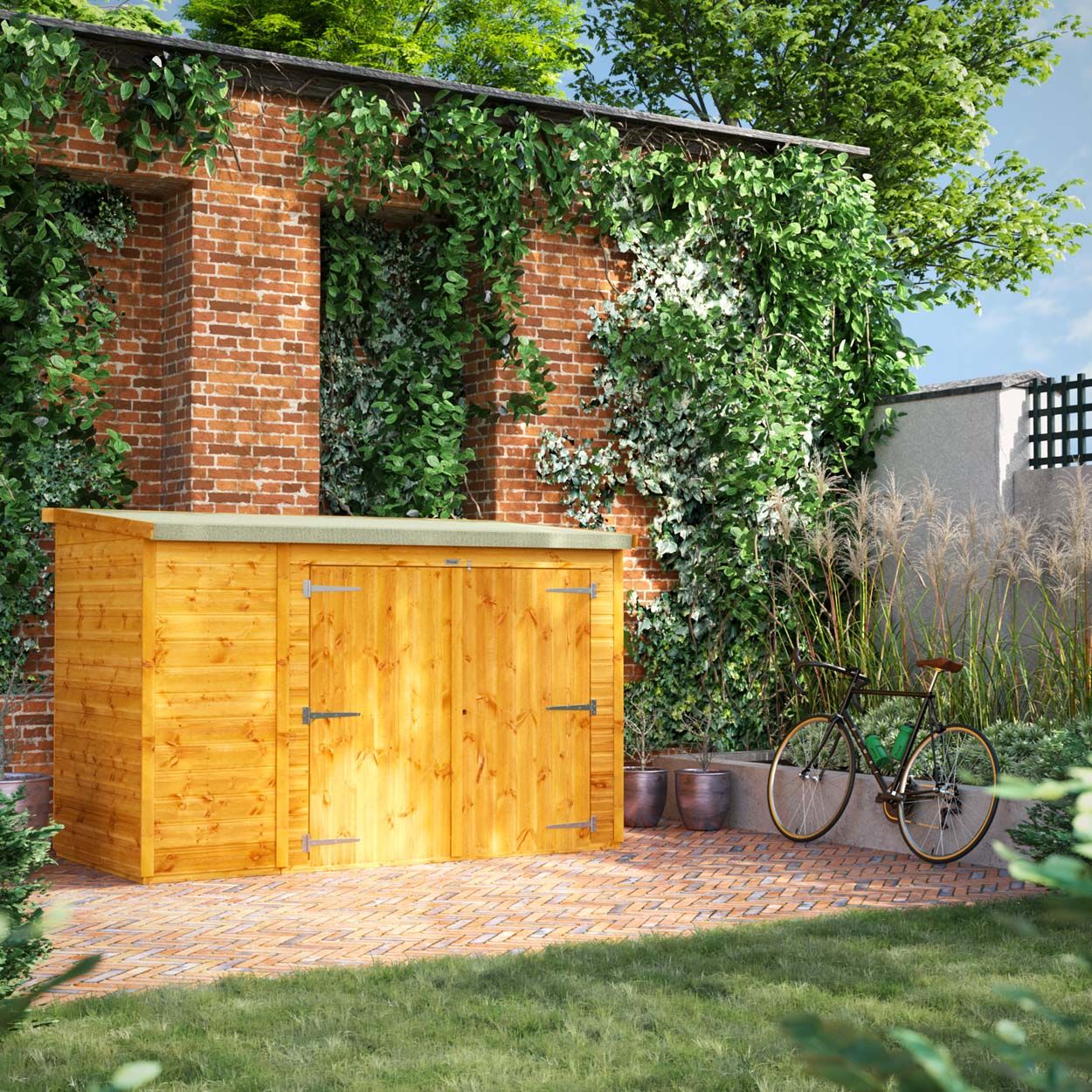 Powersheds Pent Bike Shed 8ft x 4ft