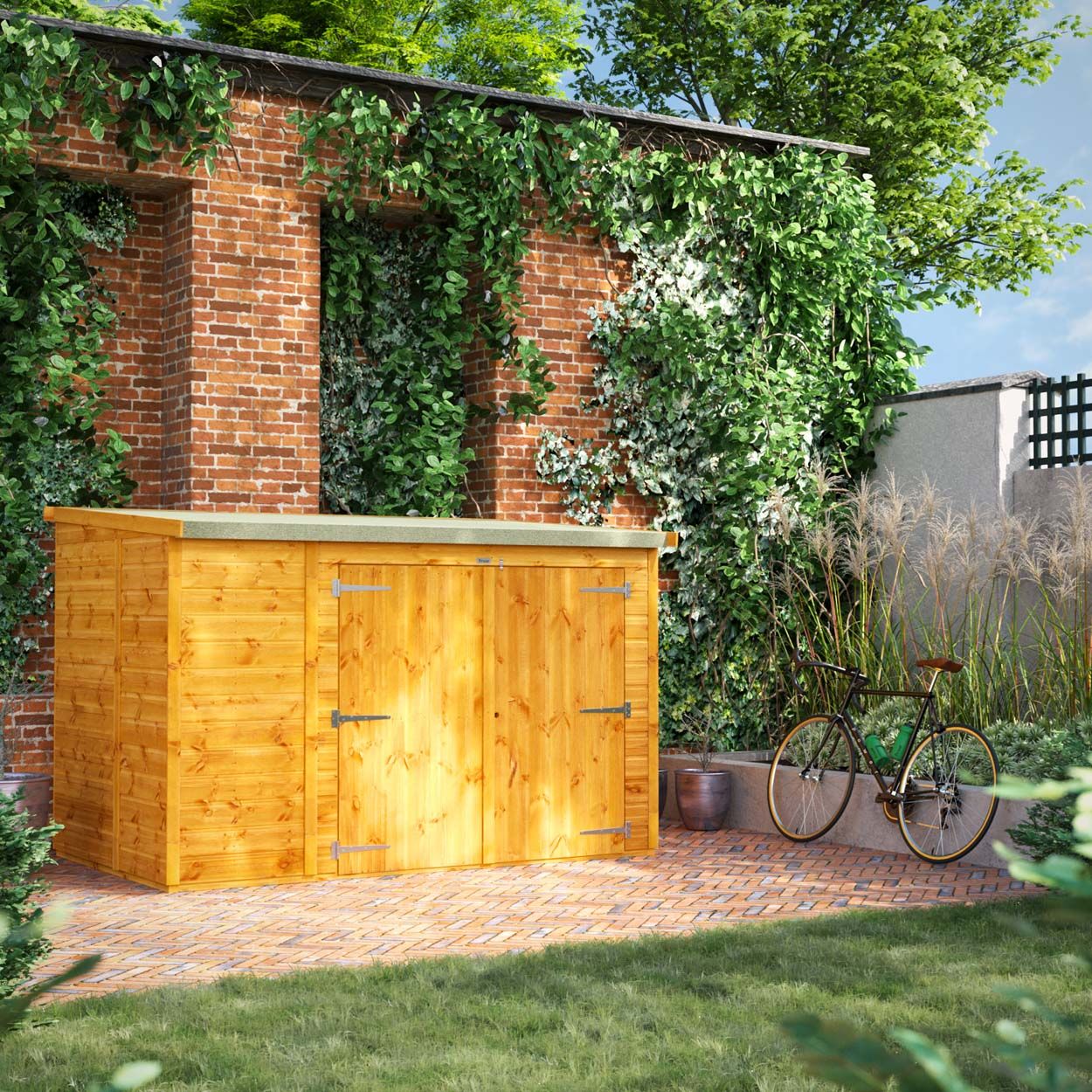 Powersheds Pent Bike Shed 8ft x 5ft