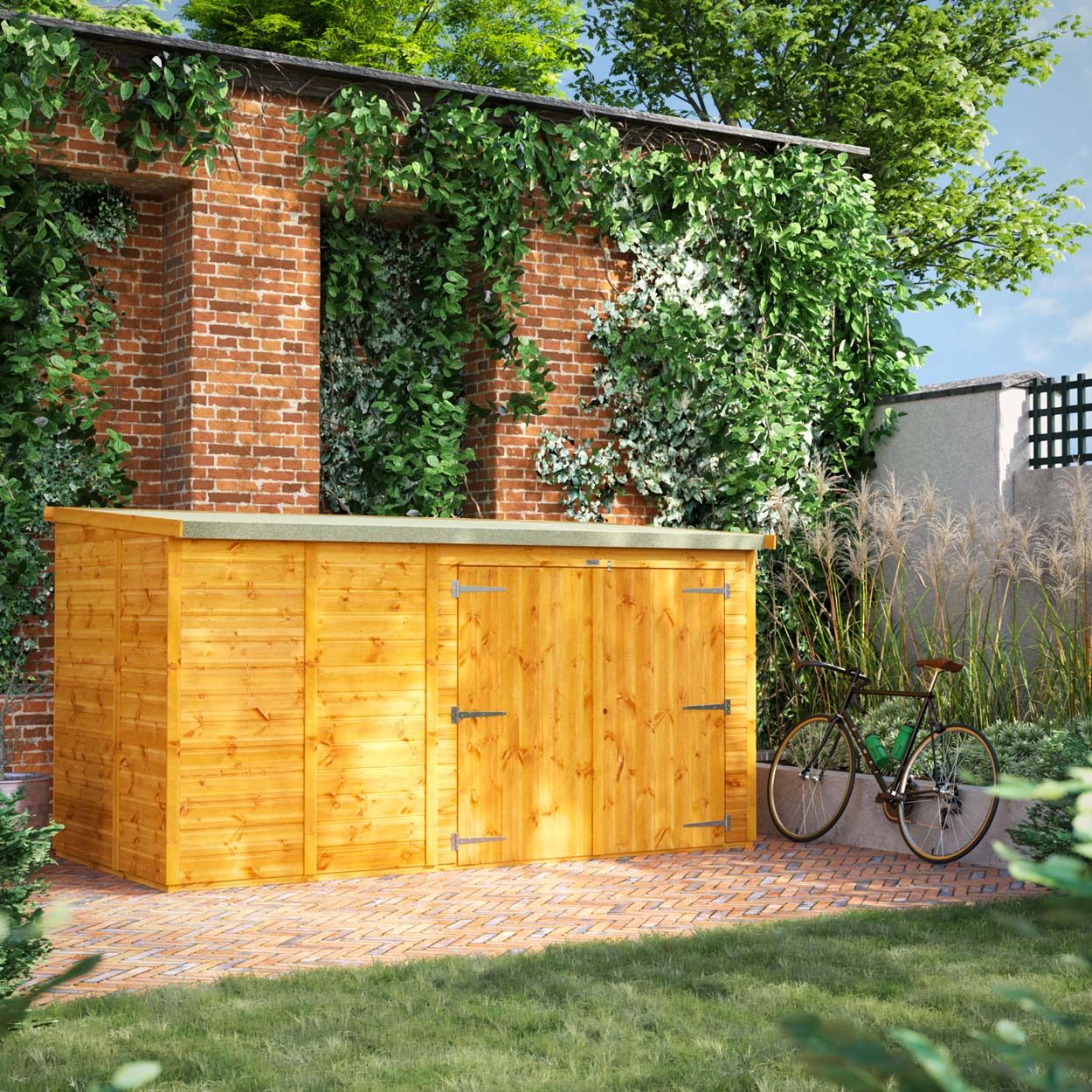 Powersheds Pent Bike Shed 10ft x 5ft