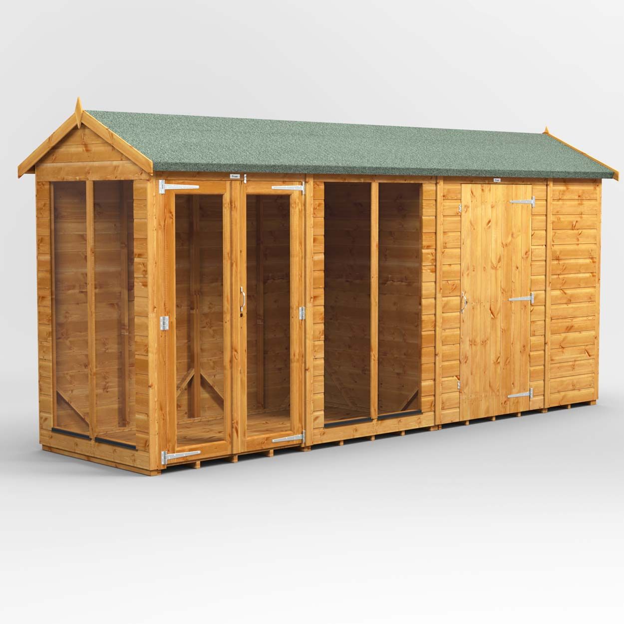 Powersheds Apex SumHouse Combi 14ft x 4ft 6ft Str