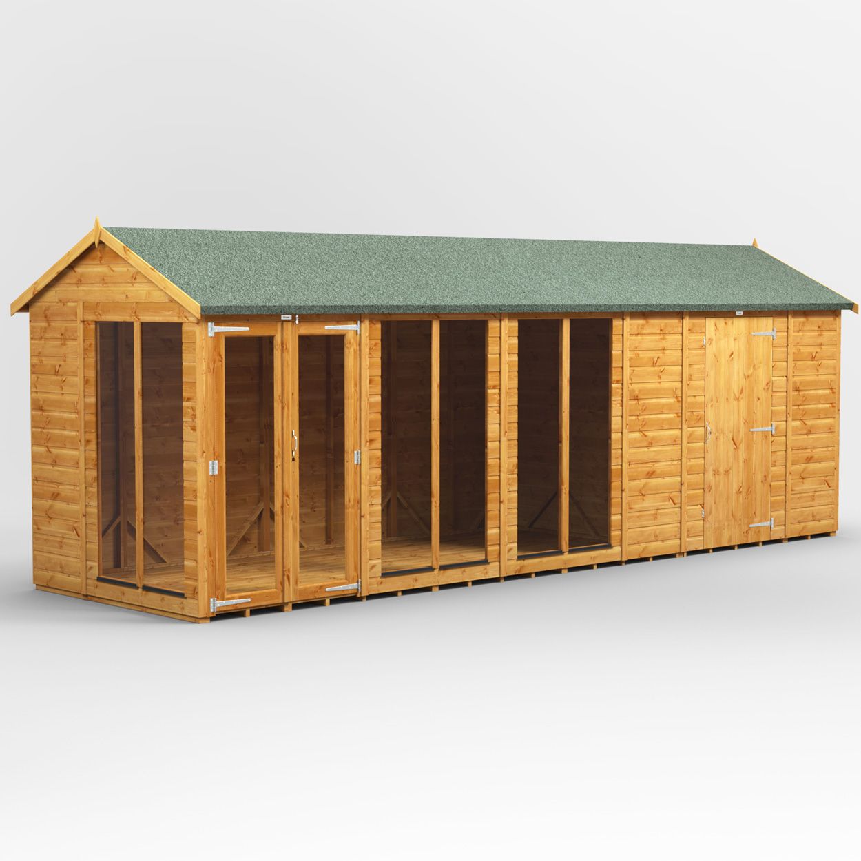 Powersheds Apex SumHouse Combi 20ft x 6ft 6ft Str