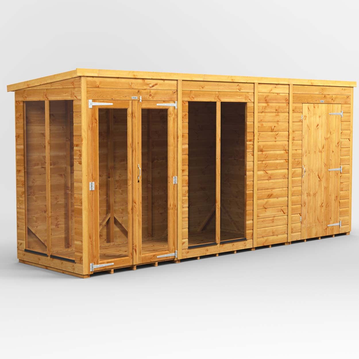 Powersheds Pent SumHouse Combi 14ft x 4ft 4ft Str