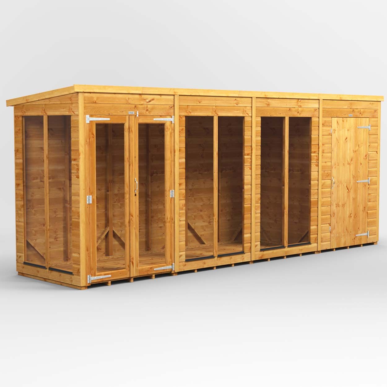 Powersheds Pent SumHouse Combi 16ft x 4ft 4ft Str