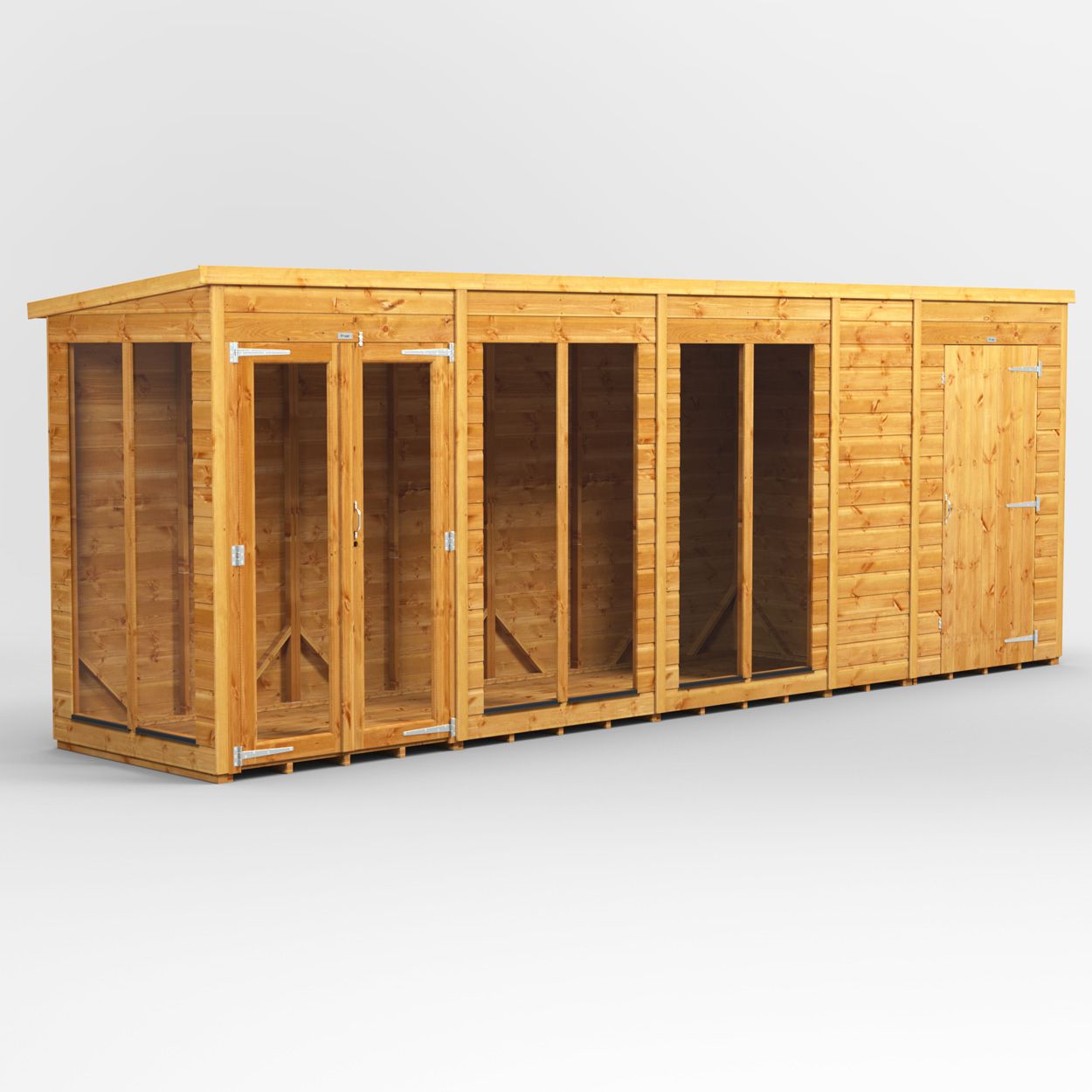 Powersheds Pent SumHouse Combi 18ft x 4ft 4ft Str