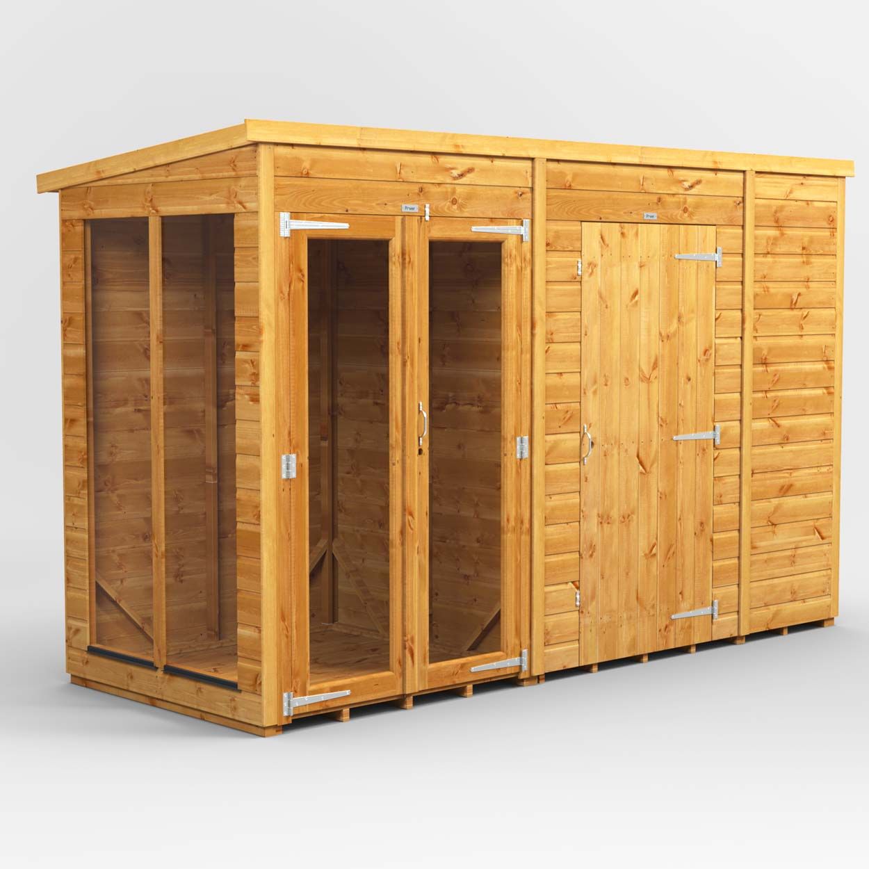 Powersheds Pent SumHouse Combi 10ft x 4ft 6ft Str