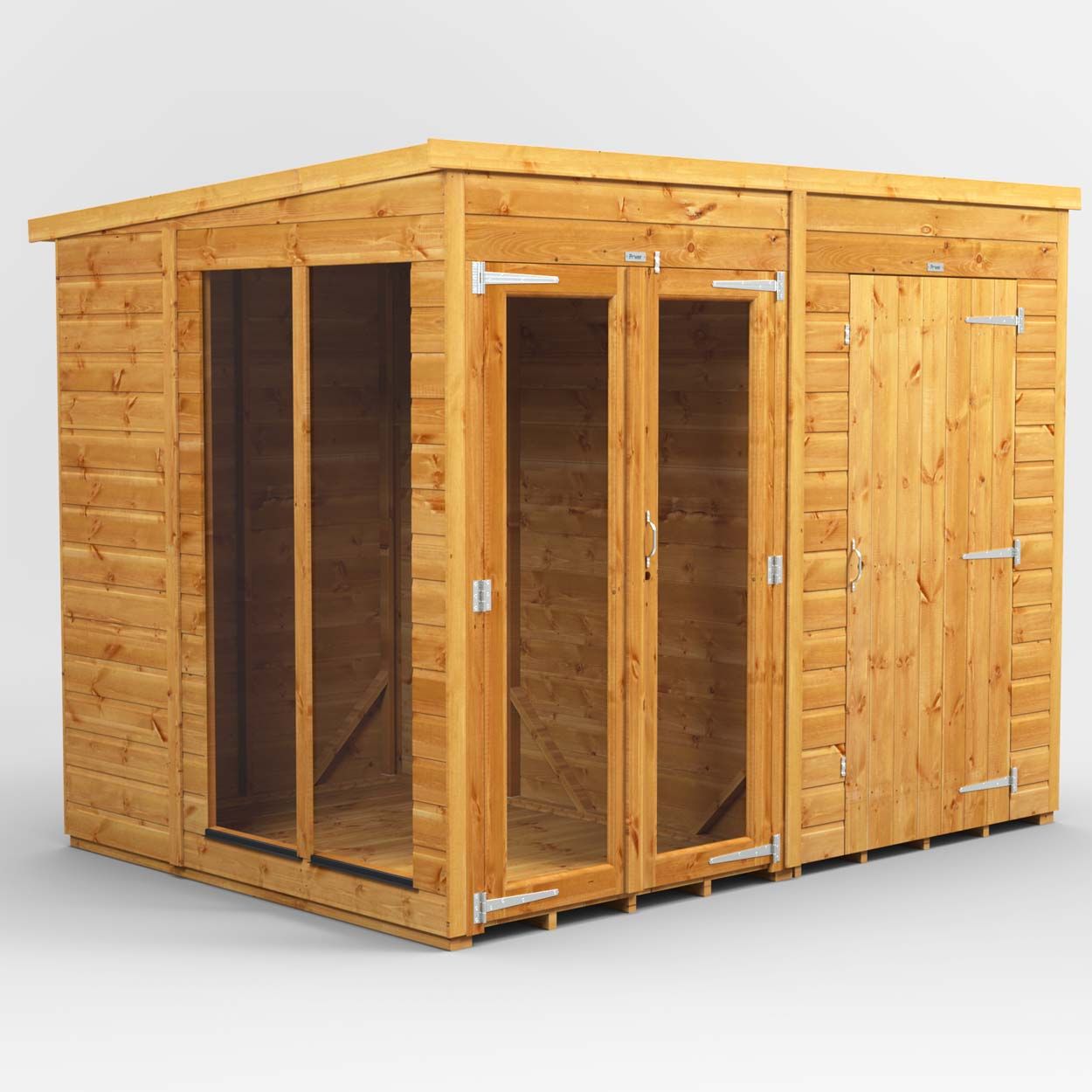 Powersheds Pent SumHouse Combi 8ft x 6ft 4ft Str
