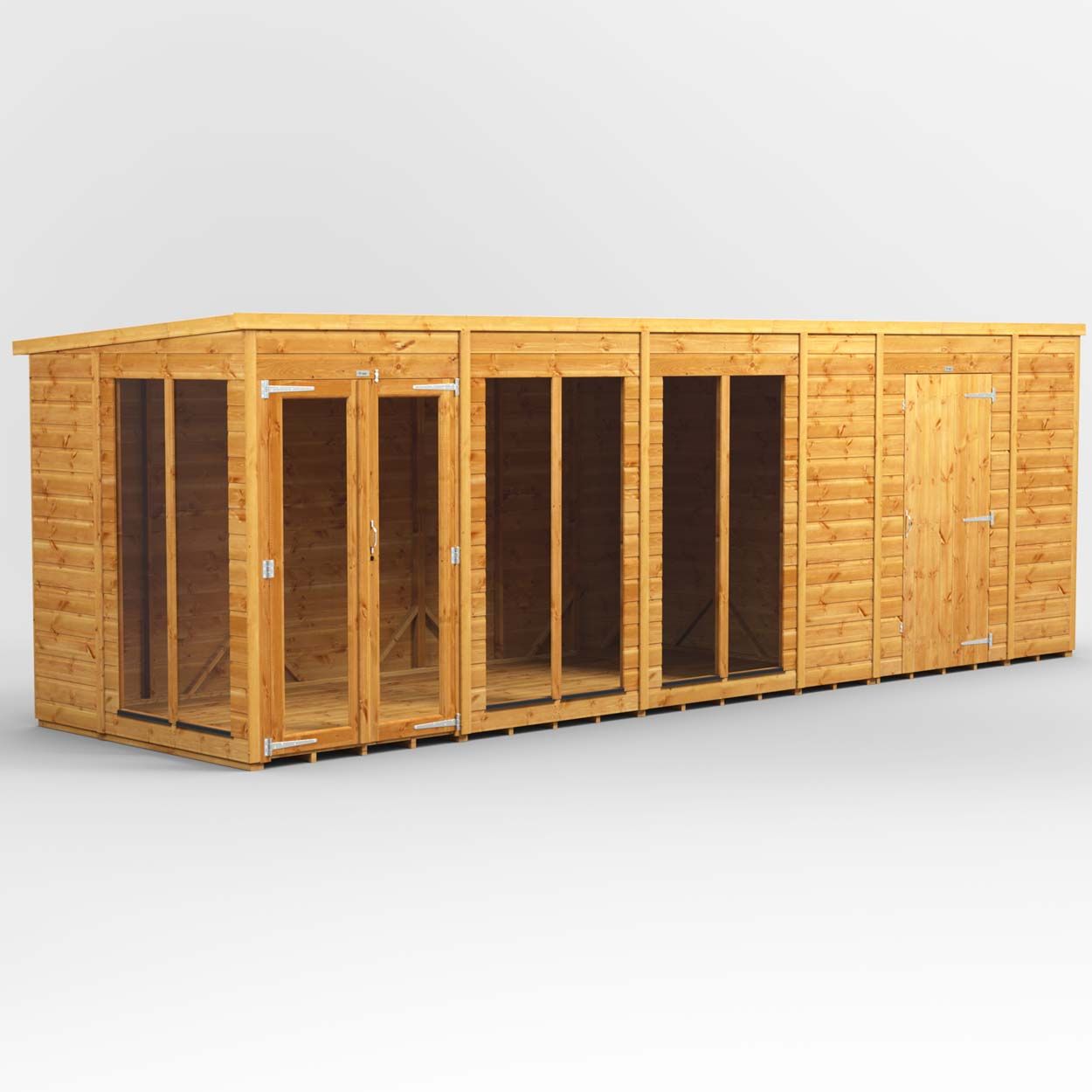 Powersheds Pent SumHouse Combi 20ft x 6ft 6ft Str