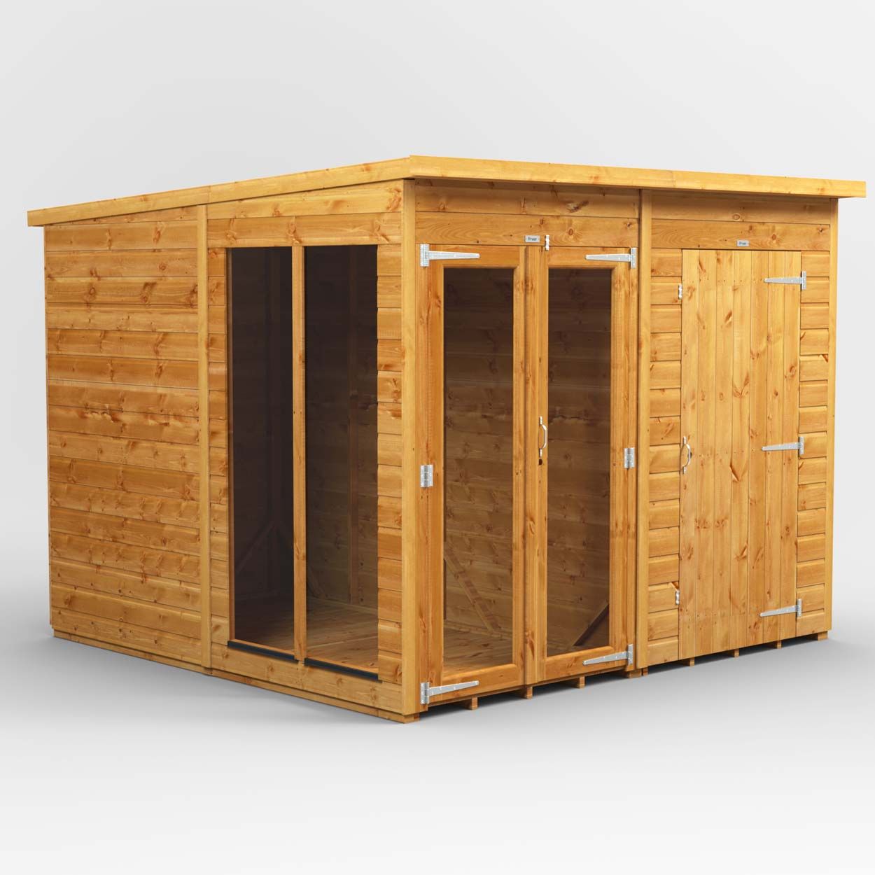 Powersheds Pent SumHouse Combi 8ft x 8ft 4ft Str